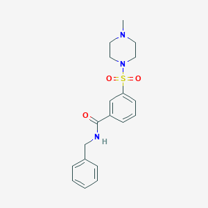 molecular formula C19H23N3O3S B5859238 N-benzyl-3-[(4-methyl-1-piperazinyl)sulfonyl]benzamide 