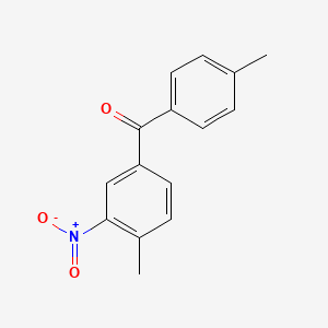 molecular formula C15H13NO3 B5859248 (4-methyl-3-nitrophenyl)(4-methylphenyl)methanone 