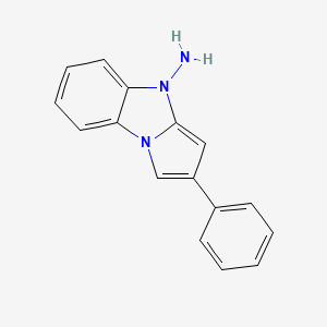 molecular formula C16H13N3 B5859284 2-phenyl-4H-pyrrolo[1,2-a]benzimidazol-4-amine 