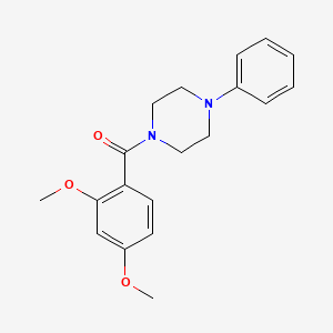 molecular formula C19H22N2O3 B5859305 1-(2,4-dimethoxybenzoyl)-4-phenylpiperazine 