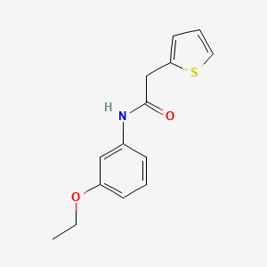 molecular formula C14H15NO2S B5859315 N-(3-ethoxyphenyl)-2-(2-thienyl)acetamide 