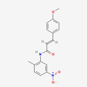 molecular formula C17H16N2O4 B5859322 3-(4-methoxyphenyl)-N-(2-methyl-5-nitrophenyl)acrylamide 