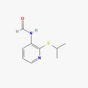 molecular formula C9H12N2OS B585934 N-[2-(Isopropylsulfanyl)-3-pyridinyl]formamide CAS No. 156577-69-4