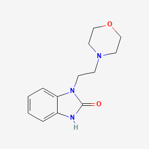 molecular formula C13H17N3O2 B5859367 1-[2-(4-morpholinyl)ethyl]-1,3-dihydro-2H-benzimidazol-2-one 