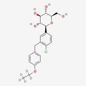 molecular formula C21H25ClO6 B585938 达格列净 D5 CAS No. 1204219-80-6