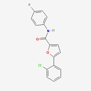 molecular formula C17H11ClFNO2 B5859414 5-(2-chlorophenyl)-N-(4-fluorophenyl)-2-furamide CAS No. 618400-45-6