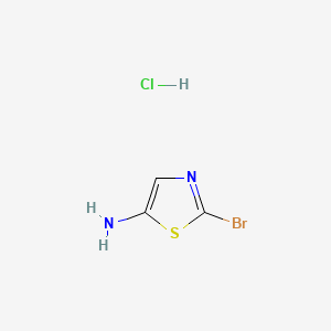 molecular formula C3H4BrClN2S B585945 2-Bromothiazol-5-amine hydrochloride CAS No. 1624260-28-1
