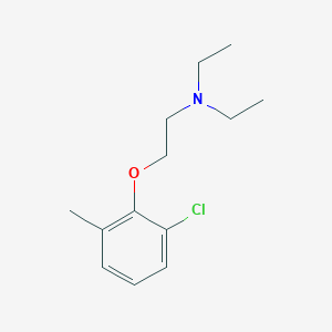 molecular formula C13H20ClNO B5859453 2-(2-chloro-6-methylphenoxy)-N,N-diethylethanamine CAS No. 2453-15-8