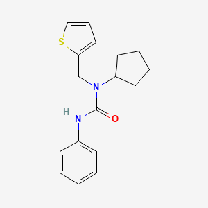 molecular formula C17H20N2OS B5859465 N-cyclopentyl-N'-phenyl-N-(2-thienylmethyl)urea 