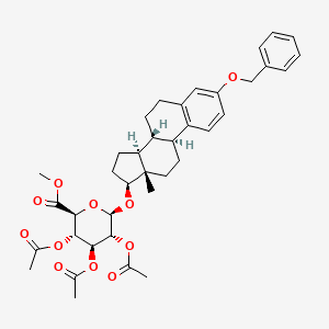 17|A-Estradiol 3-O-Benzyl 17-(2,3,4-Tri-O-acetyl-|A-D-glucuronide Methyl Ester)