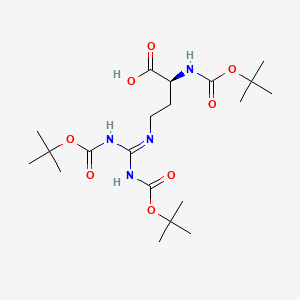 molecular formula C20H36N4O8 B585949 Boc-norArg(Boc)2-OH CAS No. 869094-29-1