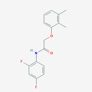 molecular formula C16H15F2NO2 B5859514 N-(2,4-difluorophenyl)-2-(2,3-dimethylphenoxy)acetamide 