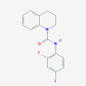 molecular formula C16H14F2N2O B5859527 N-(2,4-difluorophenyl)-3,4-dihydro-1(2H)-quinolinecarboxamide 