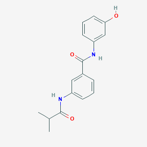 molecular formula C17H18N2O3 B5859532 N-(3-hydroxyphenyl)-3-(isobutyrylamino)benzamide 