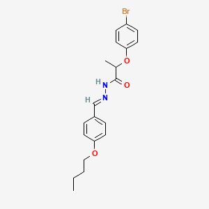 molecular formula C20H23BrN2O3 B5859595 2-(4-bromophenoxy)-N'-(4-butoxybenzylidene)propanohydrazide 