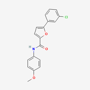 molecular formula C18H14ClNO3 B5859605 5-(3-chlorophenyl)-N-(4-methoxyphenyl)-2-furamide 