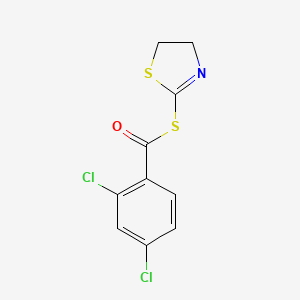 molecular formula C10H7Cl2NOS2 B5859635 S-(4,5-dihydro-1,3-thiazol-2-yl) 2,4-dichlorobenzenecarbothioate 