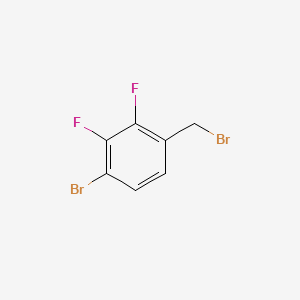 molecular formula C7H4Br2F2 B585964 4-Bromo-2,3-difluorobenzyl bromide CAS No. 162744-56-1