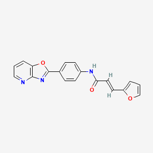 3-(2-furyl)-N-(4-[1,3]oxazolo[4,5-b]pyridin-2-ylphenyl)acrylamide