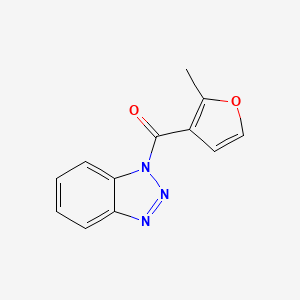 molecular formula C12H9N3O2 B5859686 1-(2-methyl-3-furoyl)-1H-1,2,3-benzotriazole 