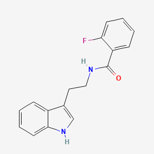molecular formula C17H15FN2O B5859726 2-fluoro-N-[2-(1H-indol-3-yl)ethyl]benzamide 