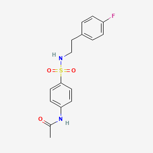N-[4-({[2-(4-fluorophenyl)ethyl]amino}sulfonyl)phenyl]acetamide