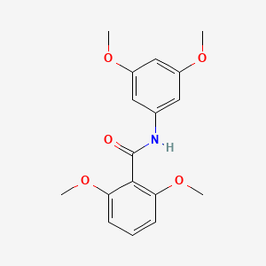 molecular formula C17H19NO5 B5859758 N-(3,5-dimethoxyphenyl)-2,6-dimethoxybenzamide 
