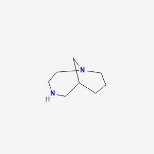 molecular formula C8H16N2 B585976 1,4-Diazabicyclo[4.3.1]decane CAS No. 154517-69-8