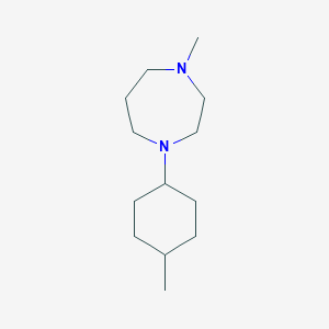 molecular formula C13H26N2 B5859793 1-methyl-4-(4-methylcyclohexyl)-1,4-diazepane 