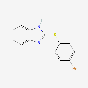 molecular formula C13H9BrN2S B5859795 2-[(4-bromophenyl)thio]-1H-benzimidazole 