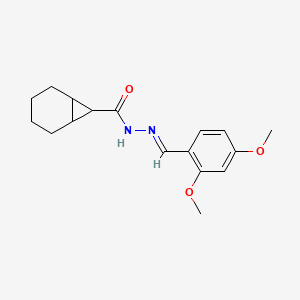 N'-(2,4-dimethoxybenzylidene)bicyclo[4.1.0]heptane-7-carbohydrazide