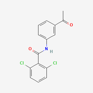 molecular formula C15H11Cl2NO2 B5859812 N-(3-acetylphenyl)-2,6-dichlorobenzamide 