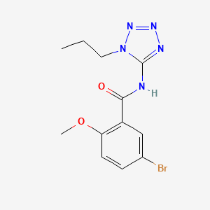 molecular formula C12H14BrN5O2 B5859814 5-bromo-2-methoxy-N-(1-propyl-1H-tetrazol-5-yl)benzamide 