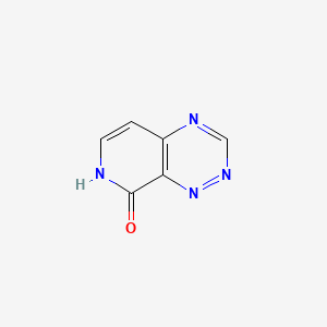 molecular formula C6H4N4O B585986 pyrido[4,3-e][1,2,4]triazin-8(7H)-one CAS No. 145675-26-9