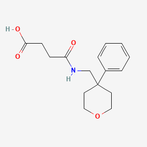 molecular formula C16H21NO4 B5859861 4-oxo-4-{[(4-phenyltetrahydro-2H-pyran-4-yl)methyl]amino}butanoic acid CAS No. 6104-83-2