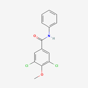 molecular formula C14H11Cl2NO2 B5859868 3,5-dichloro-4-methoxy-N-phenylbenzamide 