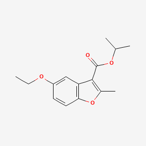 molecular formula C15H18O4 B5859874 isopropyl 5-ethoxy-2-methyl-1-benzofuran-3-carboxylate CAS No. 6237-87-2