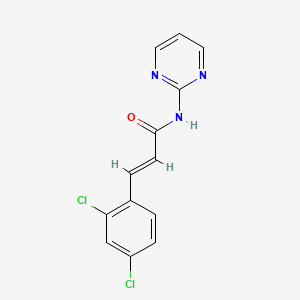 molecular formula C13H9Cl2N3O B5859877 3-(2,4-dichlorophenyl)-N-2-pyrimidinylacrylamide 