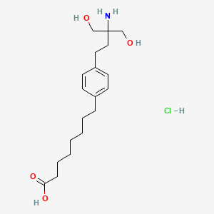 molecular formula C19H32ClNO4 B585988 FTY720 Octanoic Acid Hydrochloride CAS No. 896472-95-0
