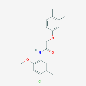 N-(4-chloro-2-methoxy-5-methylphenyl)-2-(3,4-dimethylphenoxy)acetamide