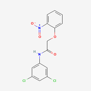 molecular formula C14H10Cl2N2O4 B5859899 N-(3,5-dichlorophenyl)-2-(2-nitrophenoxy)acetamide 