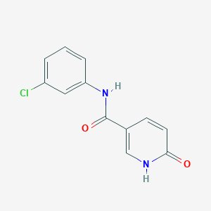 molecular formula C12H9ClN2O2 B5859909 N-(3-chlorophenyl)-6-oxo-1,6-dihydro-3-pyridinecarboxamide 