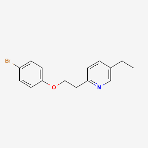 molecular formula C15H16BrNO B585993 2-[2-(4-Bromophenoxy)ethyl]-5-ethylpyridine CAS No. 669716-58-9