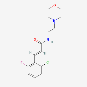 molecular formula C15H18ClFN2O2 B5859945 3-(2-chloro-6-fluorophenyl)-N-[2-(4-morpholinyl)ethyl]acrylamide 