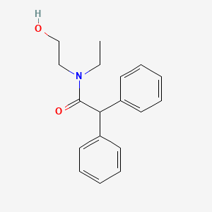 molecular formula C18H21NO2 B5859978 N-ethyl-N-(2-hydroxyethyl)-2,2-diphenylacetamide 