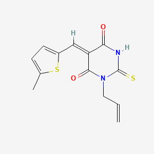 1-allyl-5-[(5-methyl-2-thienyl)methylene]-2-thioxodihydro-4,6(1H,5H)-pyrimidinedione