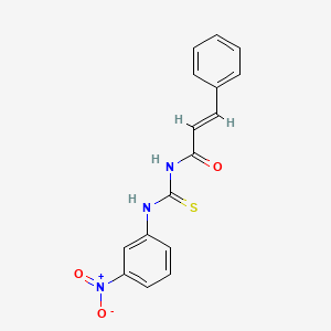 molecular formula C16H13N3O3S B5859999 N-{[(3-nitrophenyl)amino]carbonothioyl}-3-phenylacrylamide 