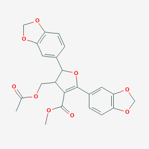 molecular formula C23H20O9 B058600 Mamdmf CAS No. 123400-68-0