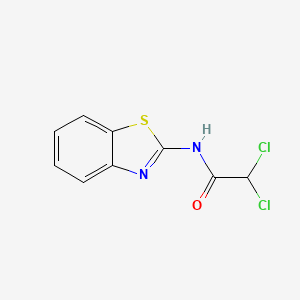 molecular formula C9H6Cl2N2OS B5860041 N-1,3-benzothiazol-2-yl-2,2-dichloroacetamide 