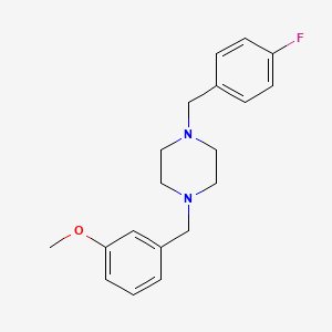 molecular formula C19H23FN2O B5860051 1-(4-fluorobenzyl)-4-(3-methoxybenzyl)piperazine 